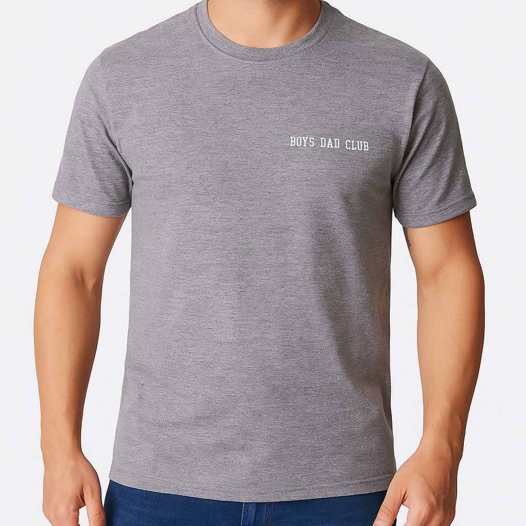 Playera básica Boys Dad Club Gris Jaspe