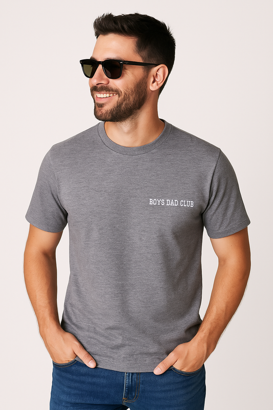 Playera básica Boys Dad Club Gris Jaspe